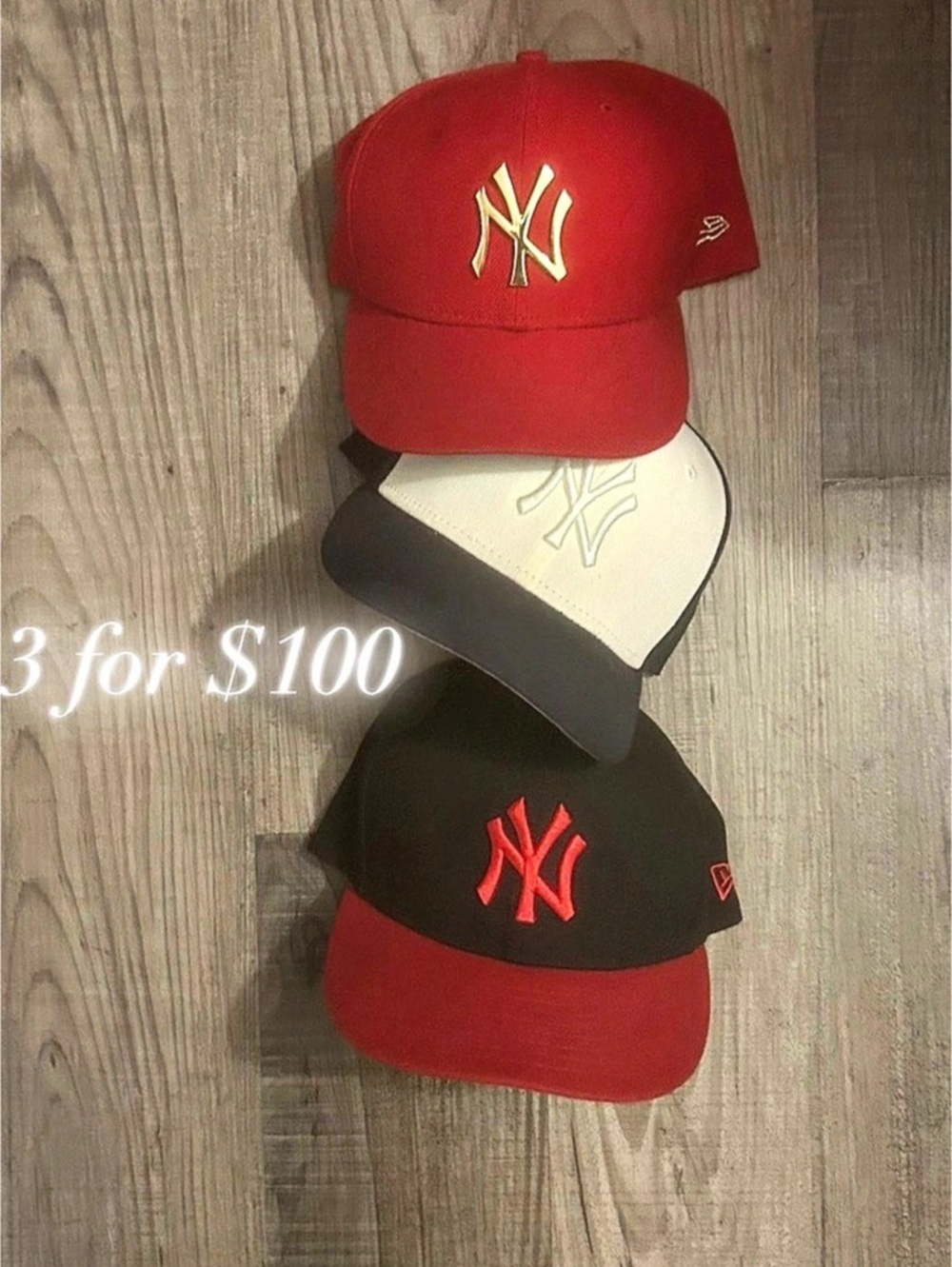 New Era New York Yankees Metal Badge Cap Red & Black